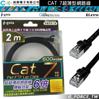 i-gota CAT7 超薄型網路線 RJ45 1m 2m 3m 5m 10m 15m【GForce台灣經銷】