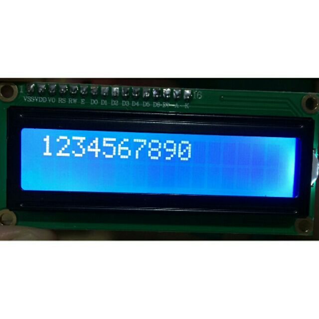 LCD 1602 5V LCM IIC I2C 16*2 藍屏 液晶模組 Arduino 藍底白字