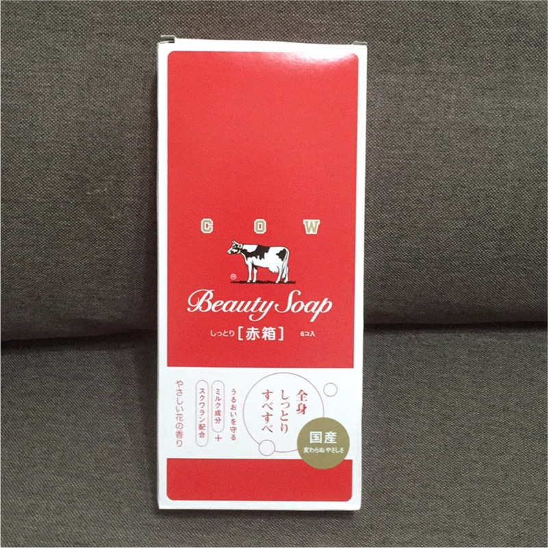 全新 日本牛乳石鹼香皂（玫瑰保濕型）