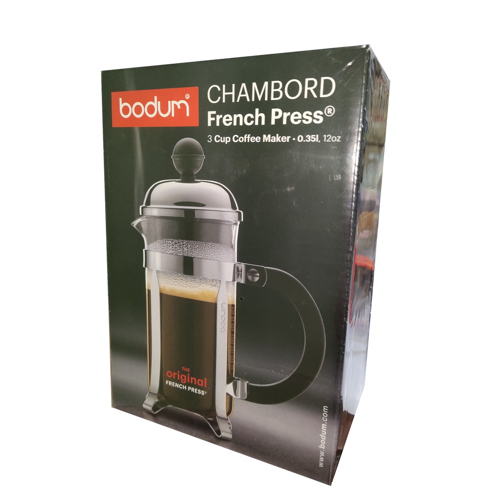 丹麥 Bodum CHAMBORD 法式濾壓壺 亮面不鏽鋼 350ml