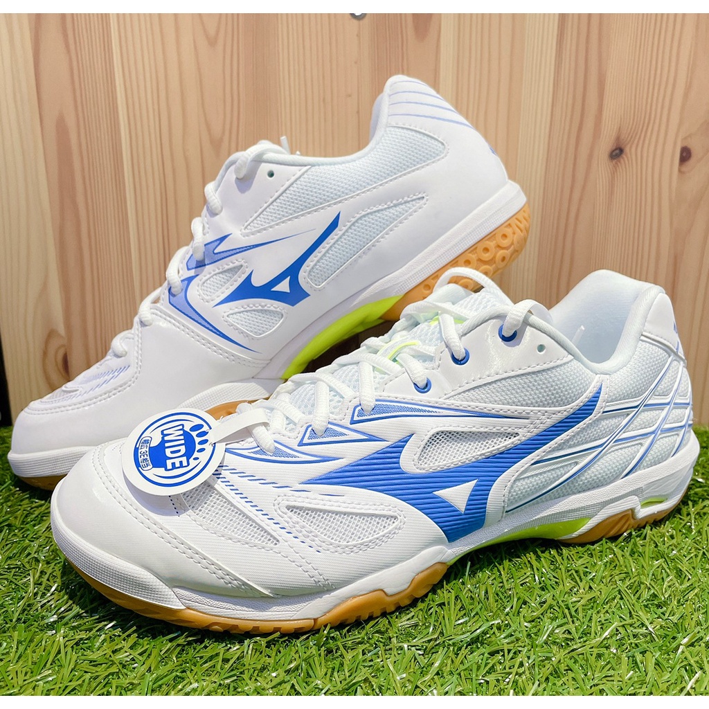 《奧神體育》美津濃 MIZUNO WAVE FANG NX 羽球鞋 71GA2050 (藍/白藍)
