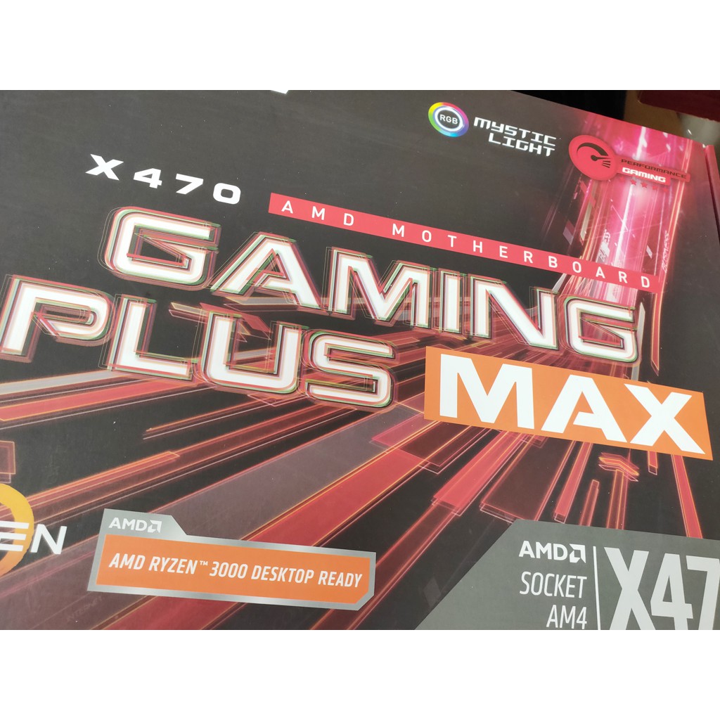 【全新盒裝】MSI 微星 X470 GAMING PLUS MAX DDR4 AM4 ATX 主機板 五年保 可刷卡