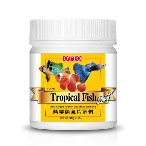 OTTO 觀賞魚飼料- 熱帶魚薄片飼料