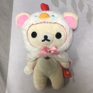 正品絕版SAN-X Rilakkuma 牛奶熊小雞娃娃