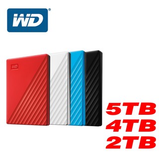 WD My Passport 5TB 4TB 2TB 2.5吋 行動硬碟