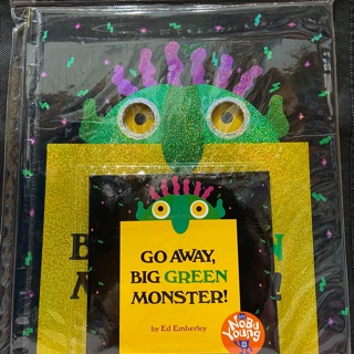 ［二手8成新，含故事CD] Go Away, Big Green Monster!