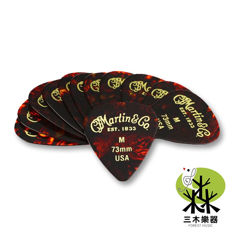 【旅行吉他專門店】公司貨 MARTIN PICK 12入 46mm 73mm 吉他 貝斯  匹克 彈片 撥片 烏克麗麗