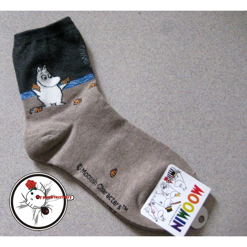 Moomin 韓國製嚕嚕米河馬襪子- 海邊貝殼