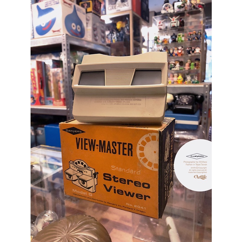 Artlife ㊁ 3D View Master VINTAGE SAWYEARS 1951 幻燈片 灰色 經典機盒裝