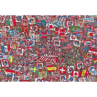 拼圖專賣店 日本進口拼圖 M81-725(1000片迷你片拼圖 尋找威力? Where's Wally？ 盛大派對)