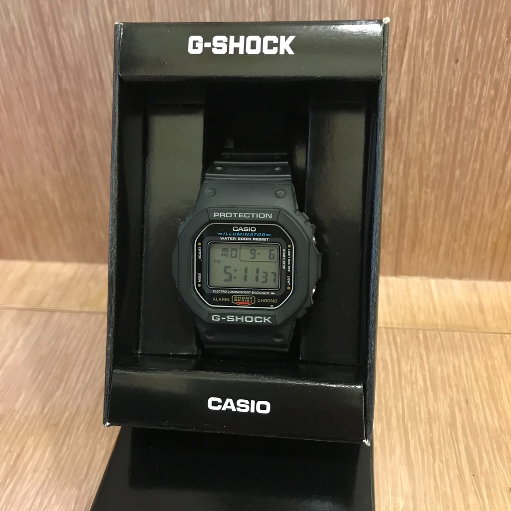 CASIO G-SHOCK DW-5600E-1VDF 經典款 二手 近全新 盒單全