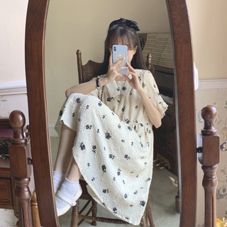 夏新款仙女超仙森系法式初戀裙大碼甜美小清新連衣裙