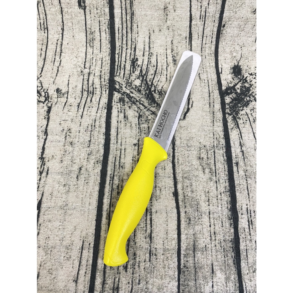 日本 貝印 KAI HOCHO 繽紛色彩蔬果刀 水果刀 蕃茄刀 鋸齒刀刃