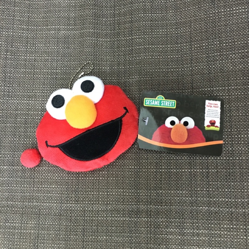 Elmo紅色零錢包