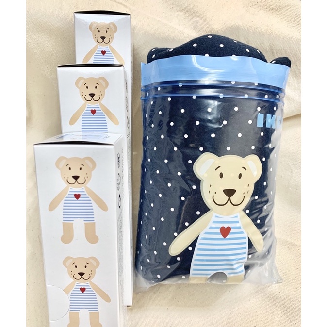 《臺隆哈囉購》現貨 日本IKEA 小熊密封袋 夾鏈袋 愛心小熊袋子 密封袋