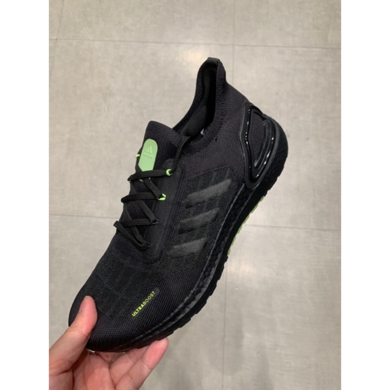  4折 Adidas Ultra Boost Summer Rdy 黑 綠 慢跑鞋 EG0750