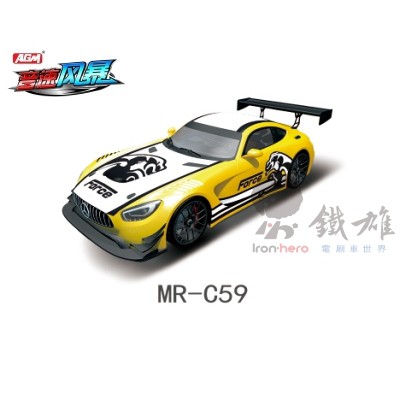 AGM MR-C59 音速風暴 1:64 賓士造型警車 電刷車 玩具車 模型車 賽車跑車