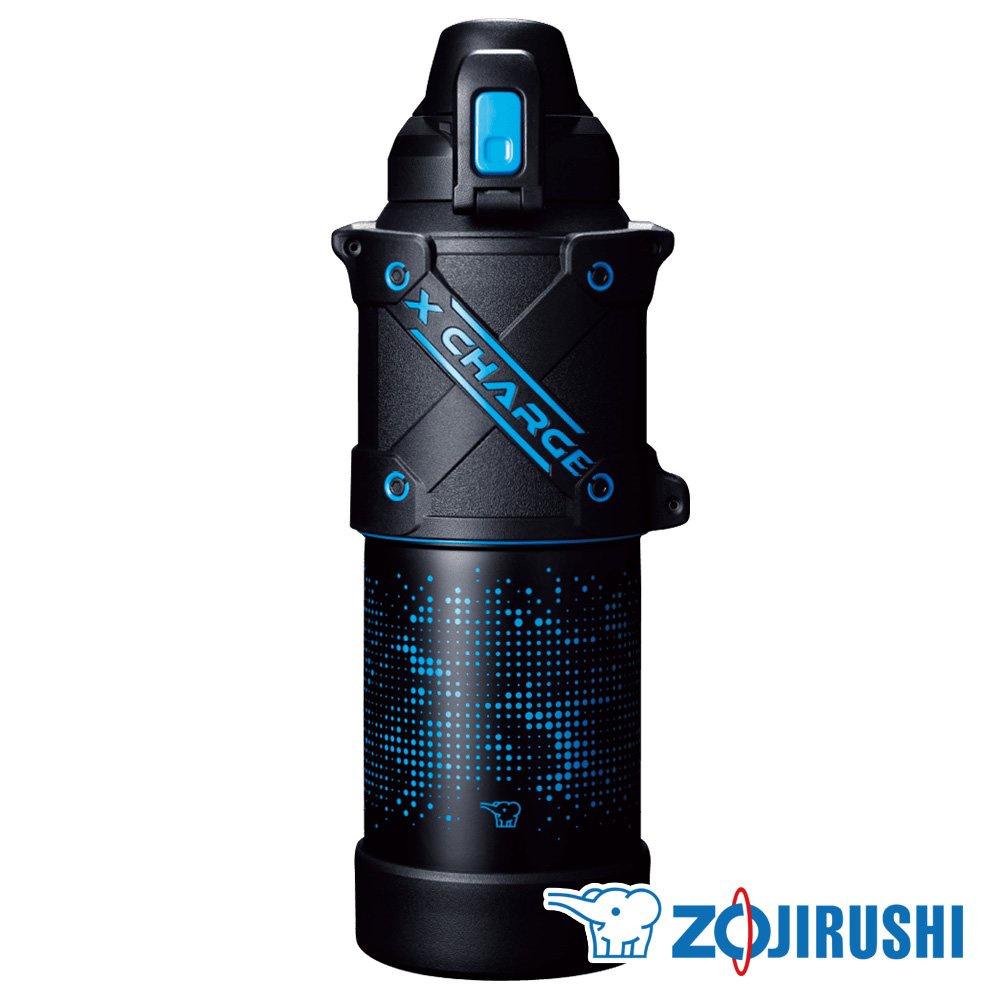【 ZOJIRUSHI象印】 CHARGE 不銹鋼真空保冷瓶 1L『藍/黑』SD-HA10