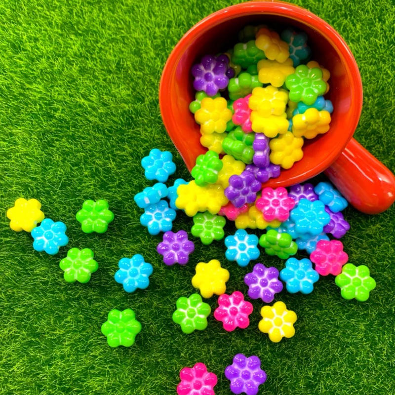 嘗甜頭 彩色小花 200公克 花花硬糖 小花糖 加拿大 婚禮小物 甜點裝飾 進口硬糖 水果硬糖 造型硬糖