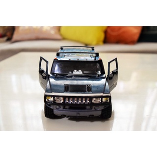 {車界模王} 1:27 悍馬 2003 HUMMER H2 SUV合金汽車模型
