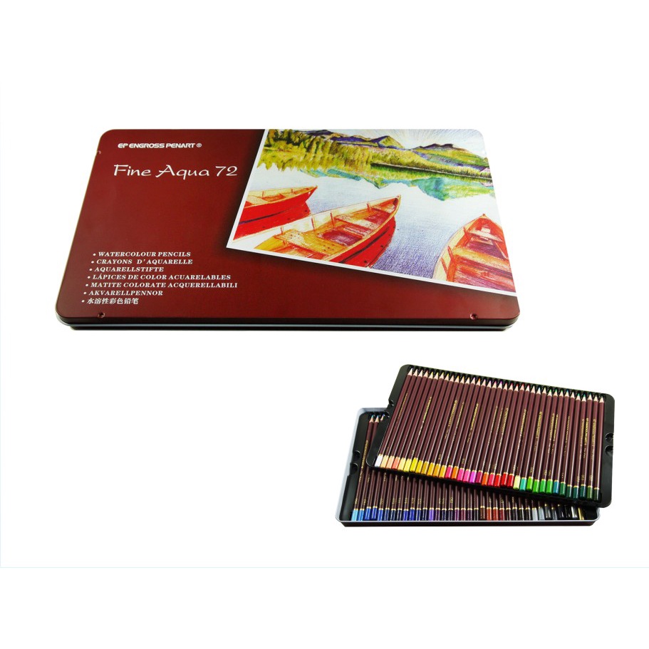 優選》MONA水溶性色鉛筆36色70506-36(鐵盒裝)36色水性色鉛筆彩色鉛筆祕密花園著色畫