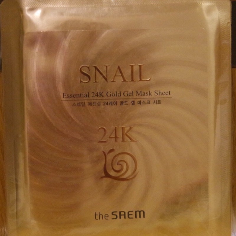 The Saem 24K 黃金 蝸牛面膜 SNAIL ESSENTIAL 24K GOLD GEL MASK SHEET