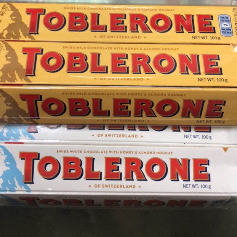 TOBLERONE三角巧克力原味/白巧（5入）