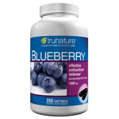 🛍代購*trunature Blueberry Extract 1000 mg, 200 Softge(效期更新)
