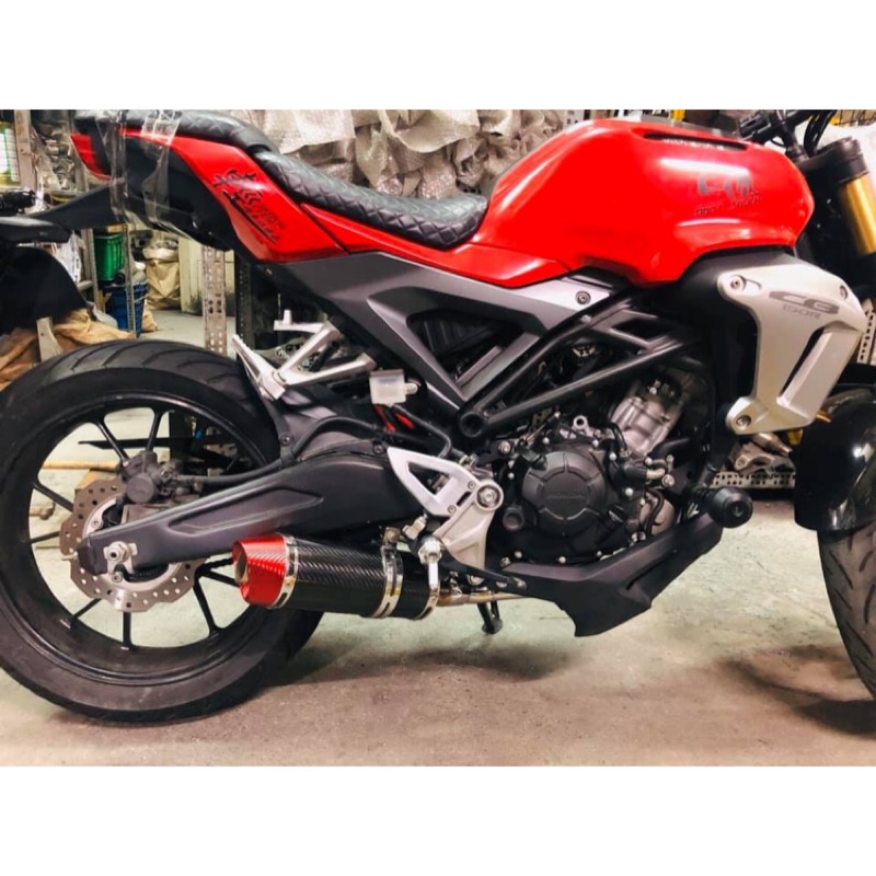 Cb150R/Honda/板井碳纖維排氣管鯊魚嘴-R15/Y15/lc150-10000元