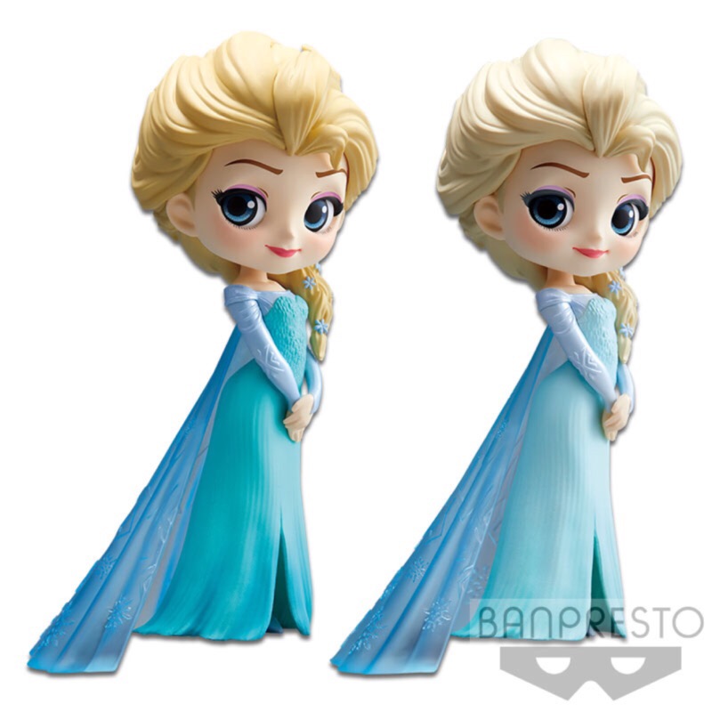 日版 異色版 原色 Qposket 艾莎 Elsa 公仔 模型 冰雪奇緣 Frozen 迪士尼 Disney 日本 景品