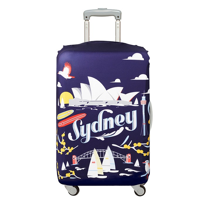 LOQI 行李箱外套【雪梨】行李箱保護套、防刮、高彈力