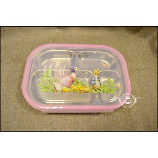 歐舍傢居 彼得兔不鏽鋼便當盒 隔熱 野餐盒 分格 藍色/粉色餐盒 比得兔 PeterRabbit 兒童餐具