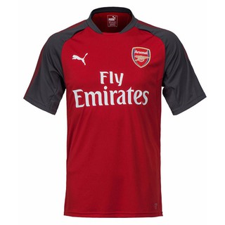 稀有商品 PUMA 男 AFC系列 阿森納 足球衣 訓練球衣 短袖 上衣 歐規 紅灰 Arsenal FC 足球俱樂部