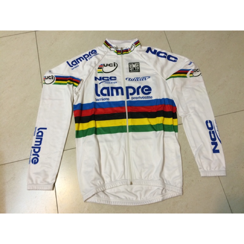 義大利Santini Lampre 世界冠軍職業版車衣褲4件式套裝