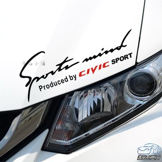 YP逸品小舖 HONDA SPORTS 燈眉貼紙 運動版 反光 防水CRV CIVIC HRV FIT ODYSSEY