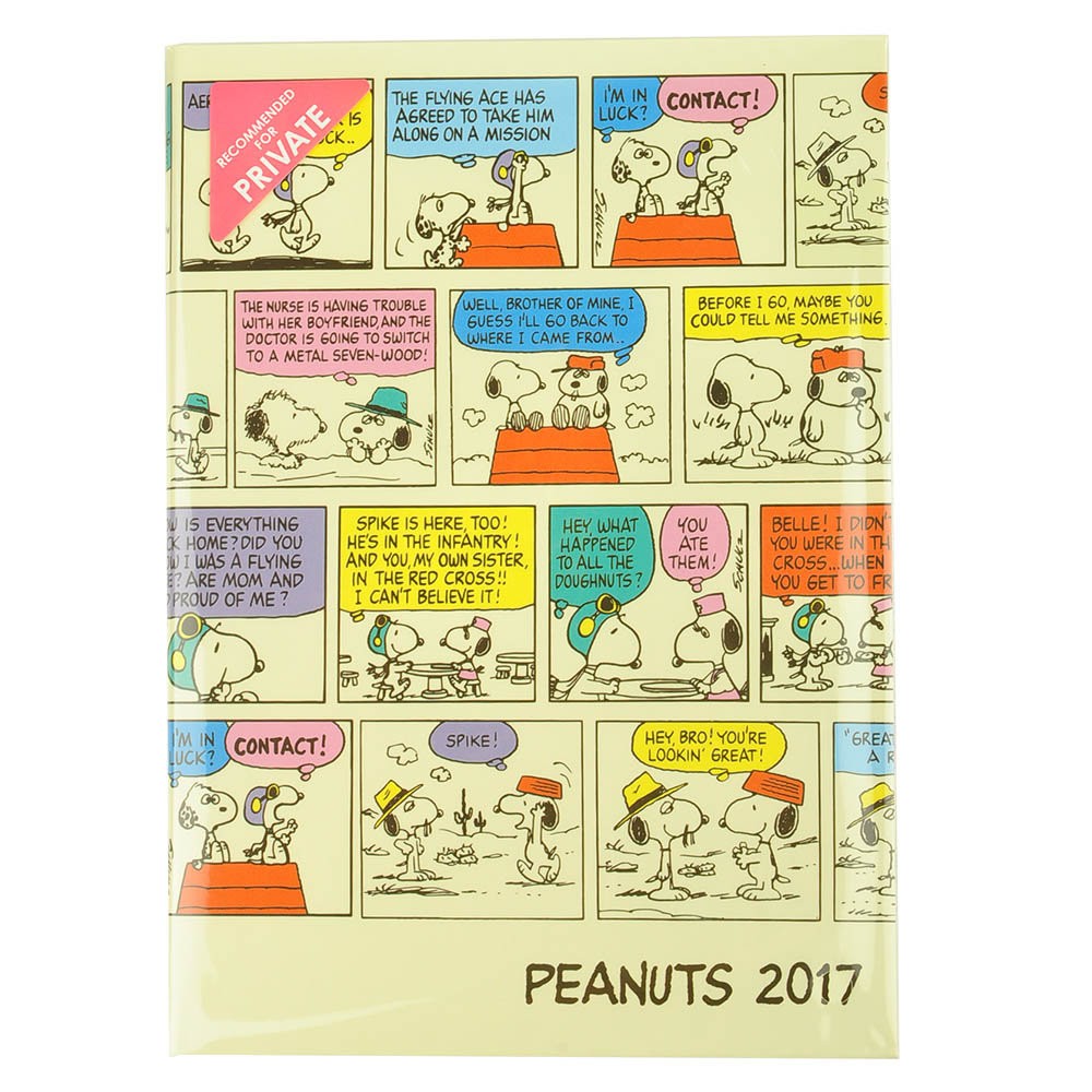 《可 愛通販》Peanuts Snoopy 史奴比 2017 跨年日誌本/手帳/週計畫 硬紙平裝本(B6)《漫畫》日本製
