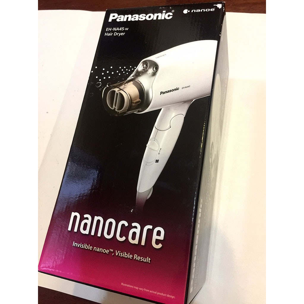Panasonic國際牌 奈米水離子吹風機EH-NA45-W(白色) 送 專業整髮烘罩器