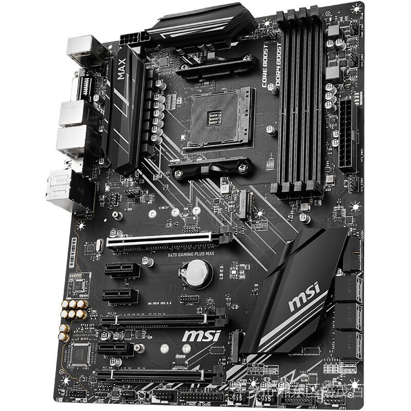 【現貨】適用微星X470 GAMING PLUS MAX臺式機電腦AMD系列電競遊戲ATX主板