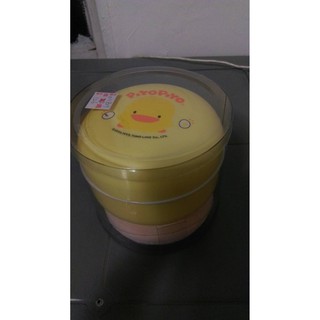 [全新] 台灣製 黃色小鴨 爽身粉 粉撲盒 (有附粉撲)