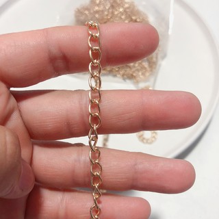 【現貨】3.7mm 金色長鍊(1條60公分)/眼鏡鍊項鍊手鍊/耳環飾品創意設計素材/手作diy基礎配件