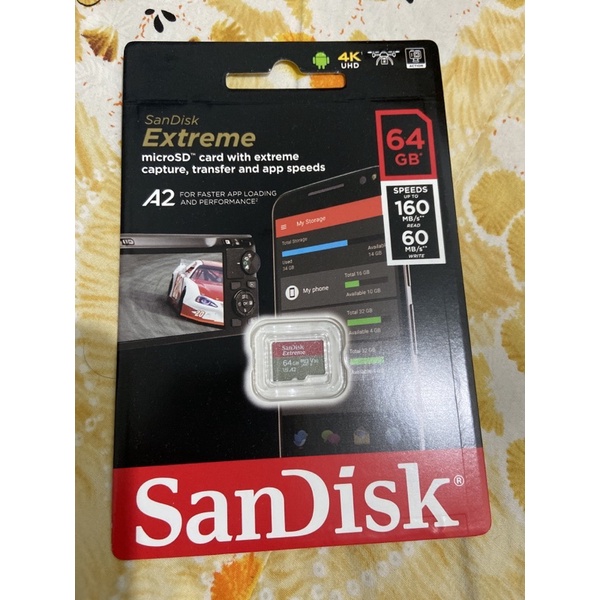 Sandisk Extreme A2 64GB全新未使用 記憶卡 SDXC