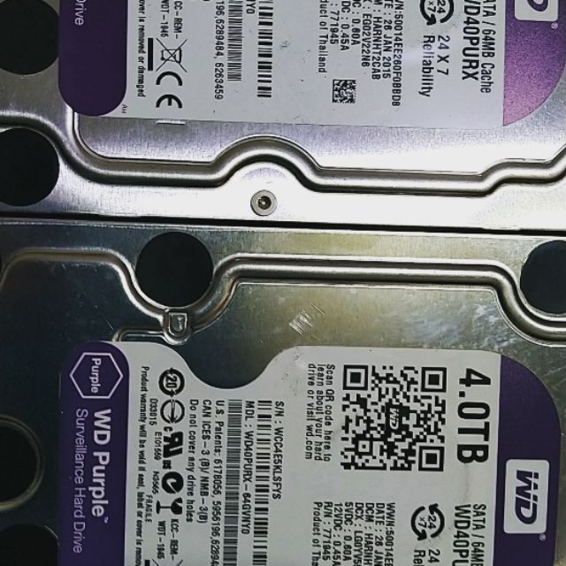 售WD紫標3.5吋  4T 硬碟