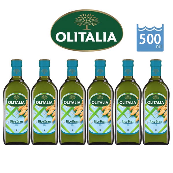 【Olitalia奧利塔】玄米油500mlX6瓶 奧莉塔