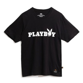 【YOYOGI PLUS】PLAYBOY X ALPHA 聯名 LOGO TEE (黑)