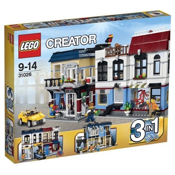 LEGO 樂高 31026 單車店與咖啡廳 3合1系列