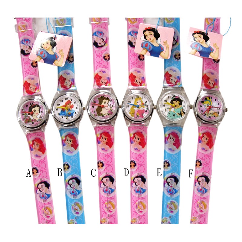 卡漫城 - 迪士尼 膠錶 S 剩B款和F款 ㊣版 小美人魚 愛麗兒 灰姑娘 仙履奇緣 手錶 女錶 兒童錶 卡通錶