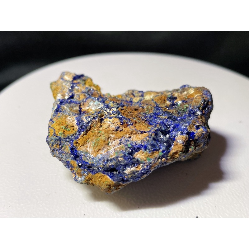 藍銅礦原礦 療癒小擺件L611