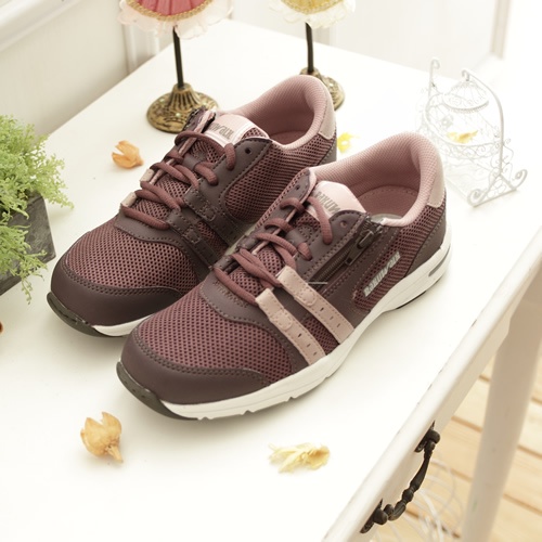 日本RAKU WALK休閒鞋運動鞋健走鞋902722紅(女段)23.5cm-零碼出清
