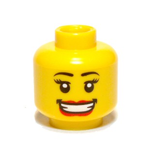 【樂高大補帖】LEGO 樂高 黃色 夏威夷草裙女孩臉【4609968/93396/3626bpb0502/8803】