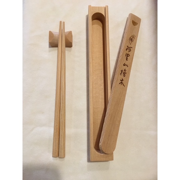 「檜樂坊」阿里山檜木 筷子 盒組（一體成型）「長/短」 無上漆（團購）
